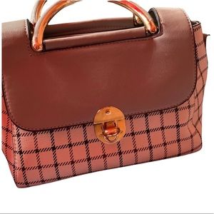 Gray mini bag without shoulder strap